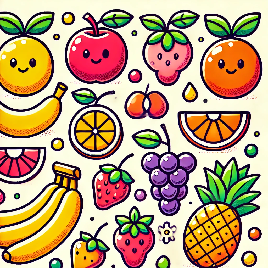 Fruit Colouring Books