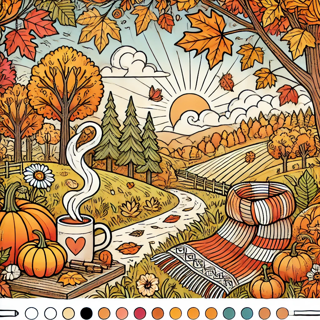 Autumn Colouring Books