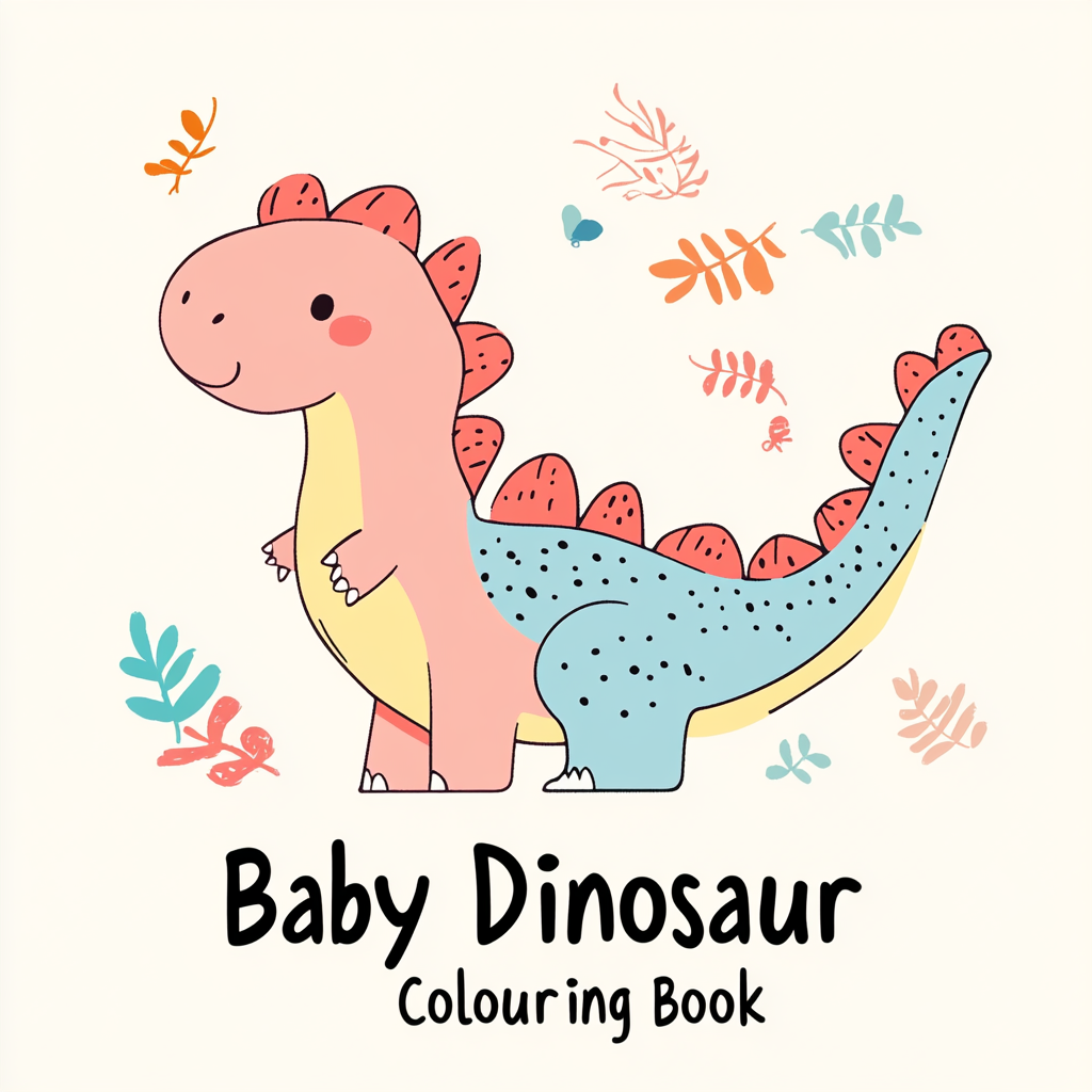 Baby Dinosaur Colouring Book