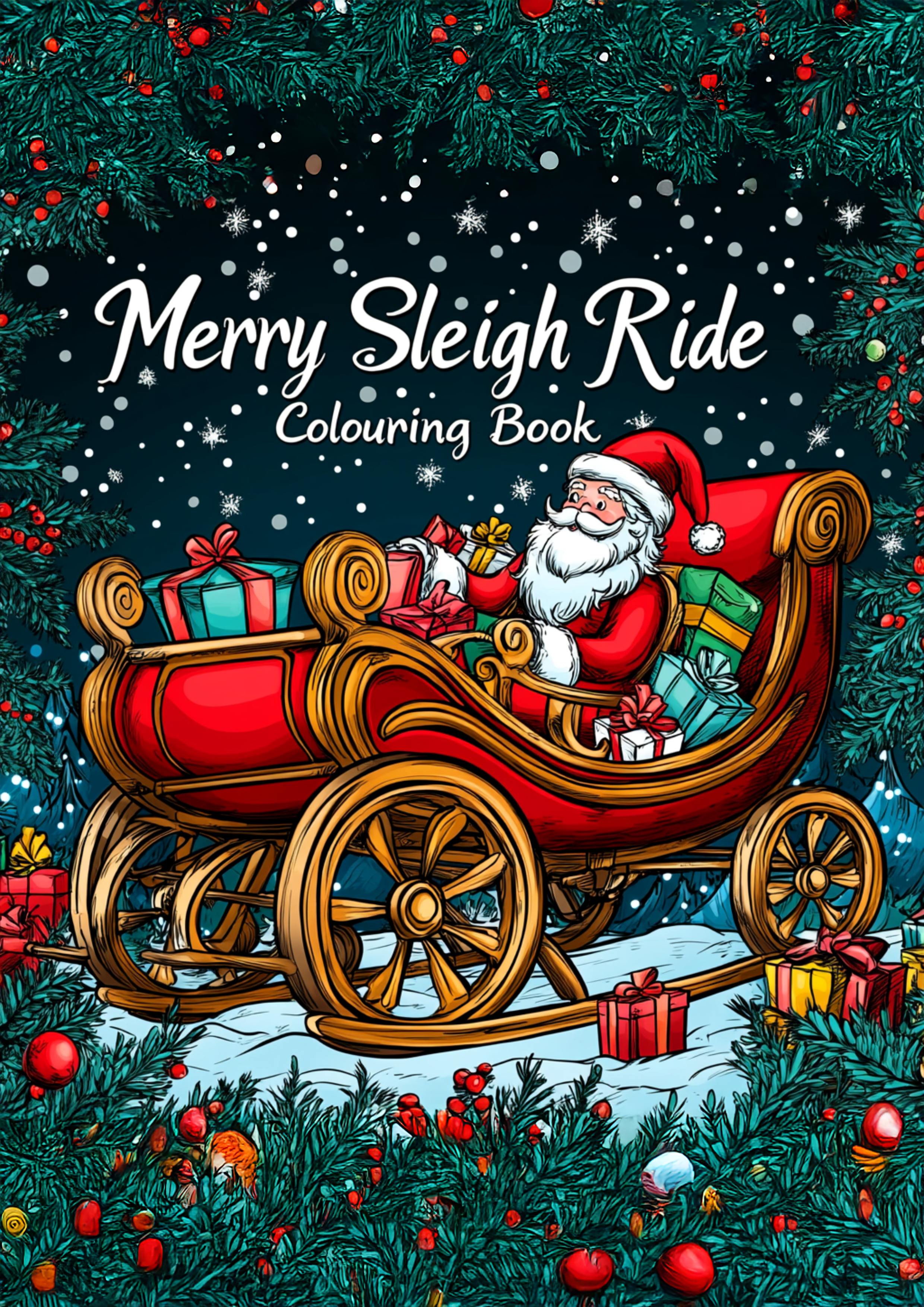 Merry Sleigh Ride Colouring Book